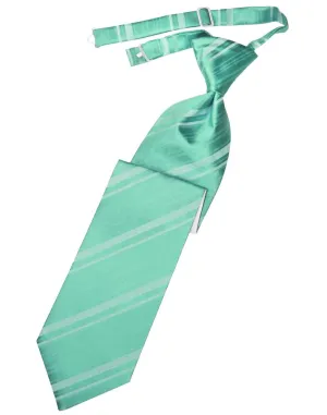 Mermaid Striped Satin Kids Necktie