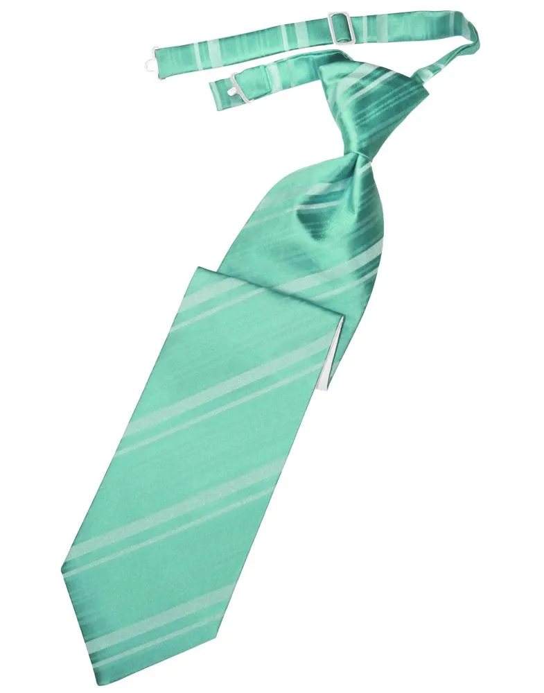 Mermaid Striped Satin Kids Necktie