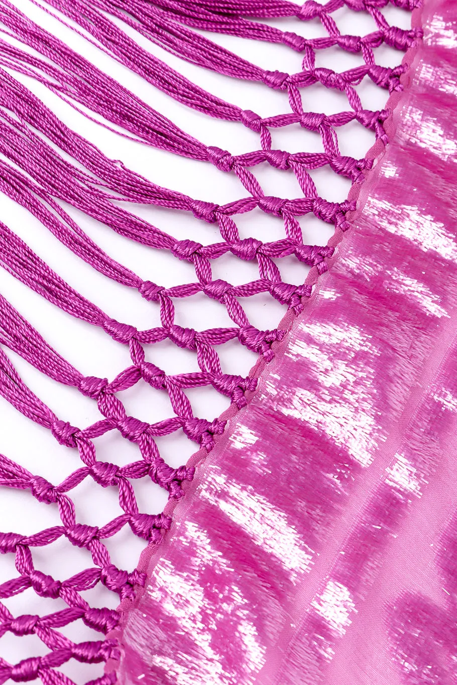 Metallic Velvet Fringe Shawl