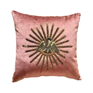 Mid 19th C. Ecclesiastic Metallic Silver and Gold Embroidery (#A040424 | 19 x 19")