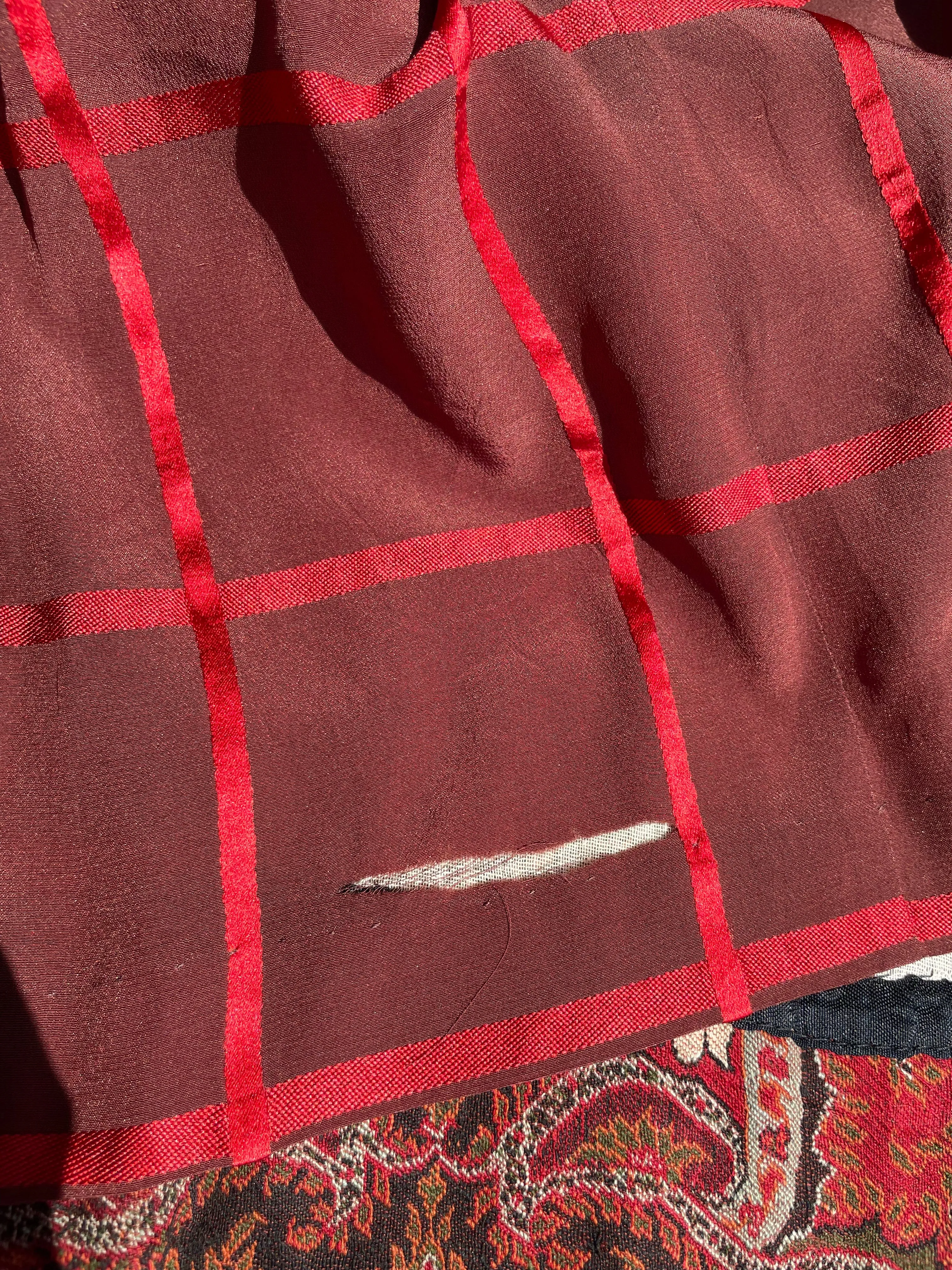 Mid Century Antique Paisley Shawl Turned Coat