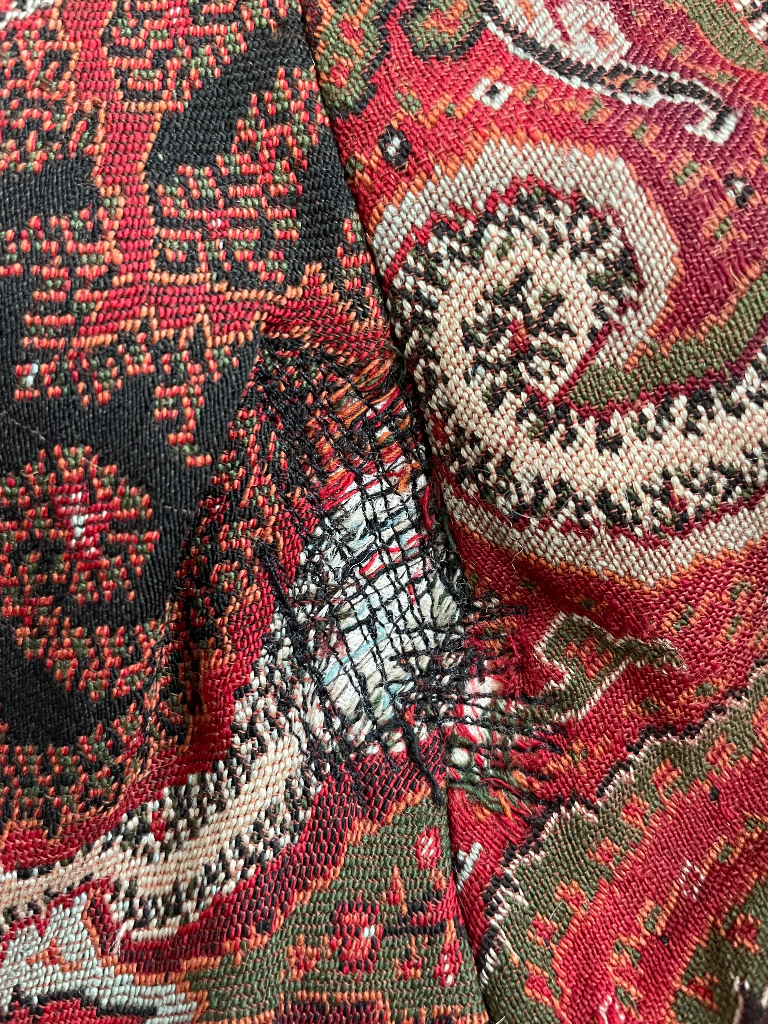 Mid Century Antique Paisley Shawl Turned Coat