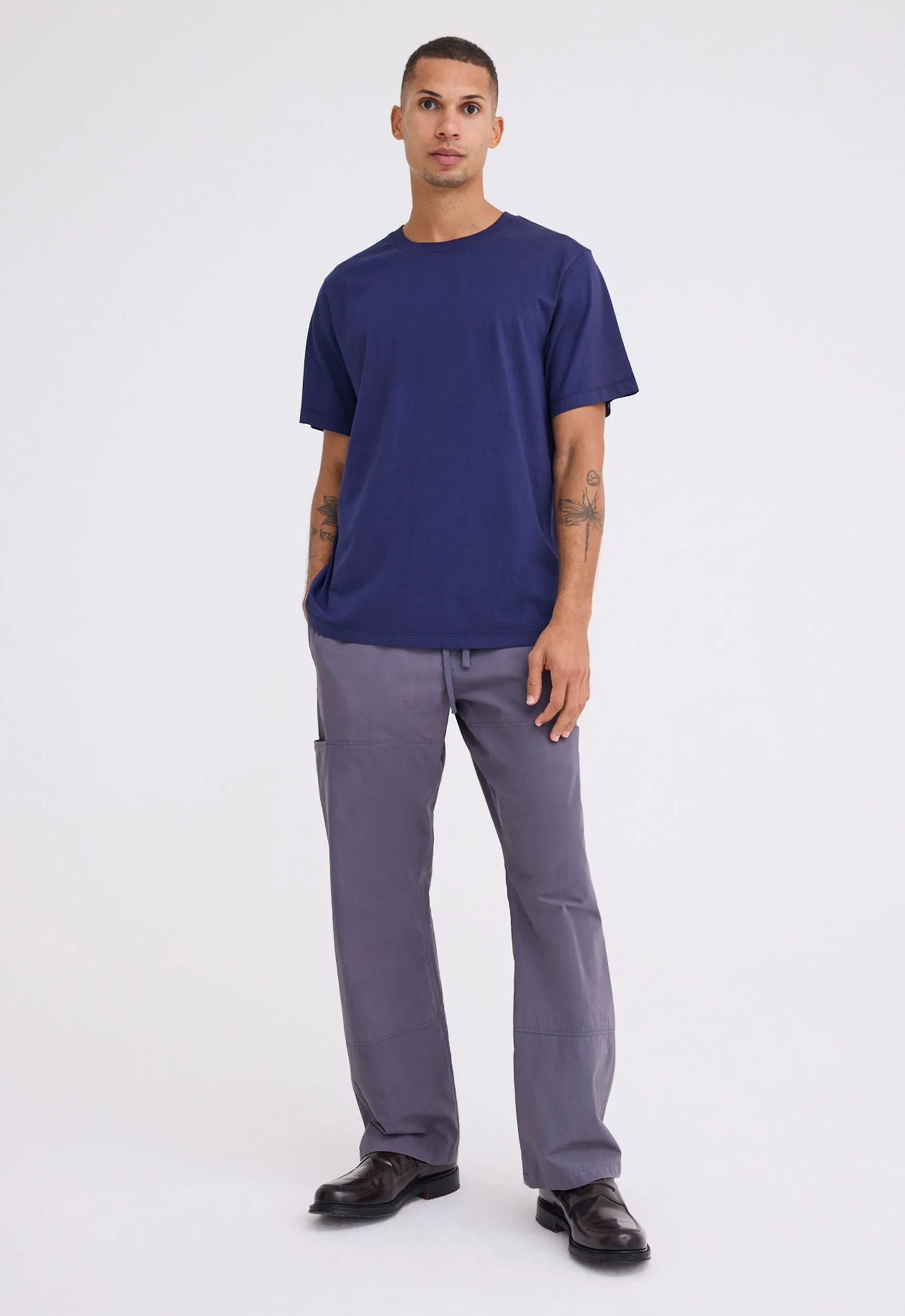 Mills Cotton Tee - Paton Blue
