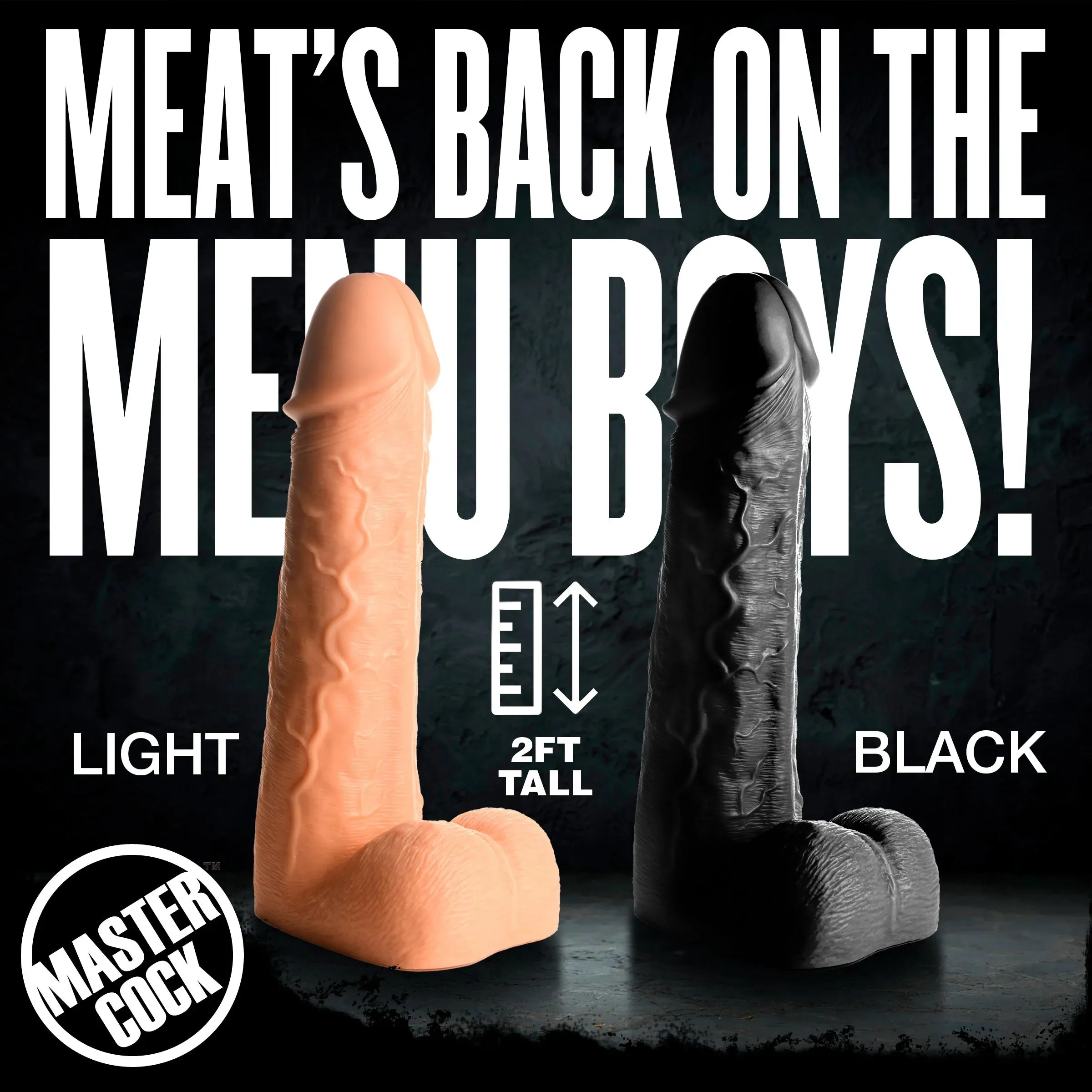 Moby 2 Foot Tall Super Dildo