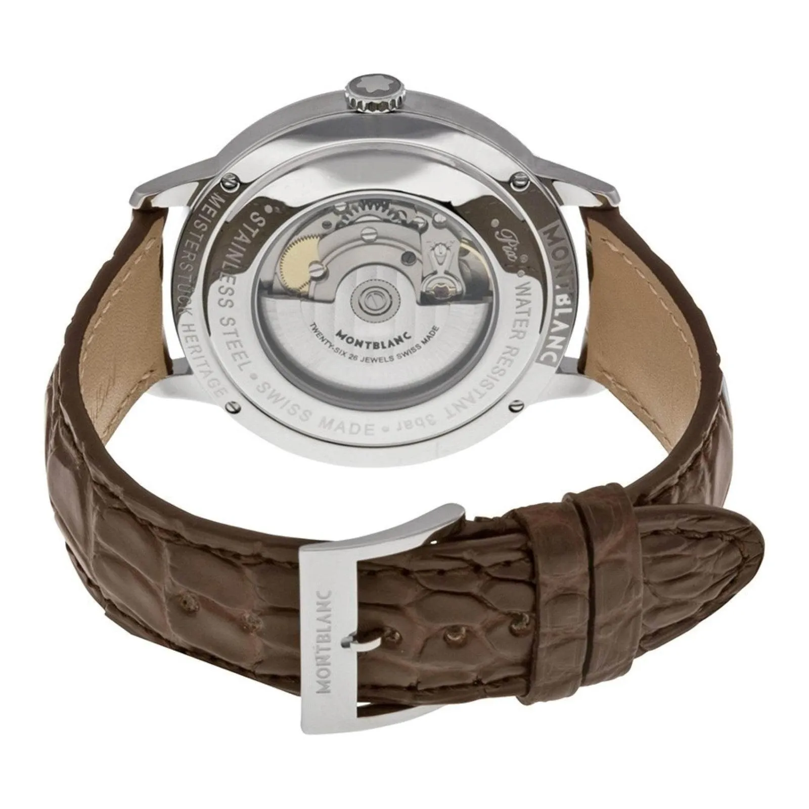 Montblanc Clock Heritage Spirit 41mm Automatic Silver Steel 110695
