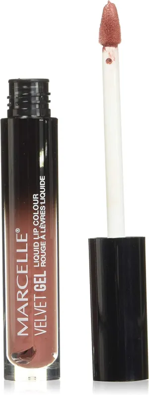 New Marcelle Velvet Gel Liquid Lip Colour,  Vintage Nude, Hypoallergenic and Fragrance-Free, 2.8 mL