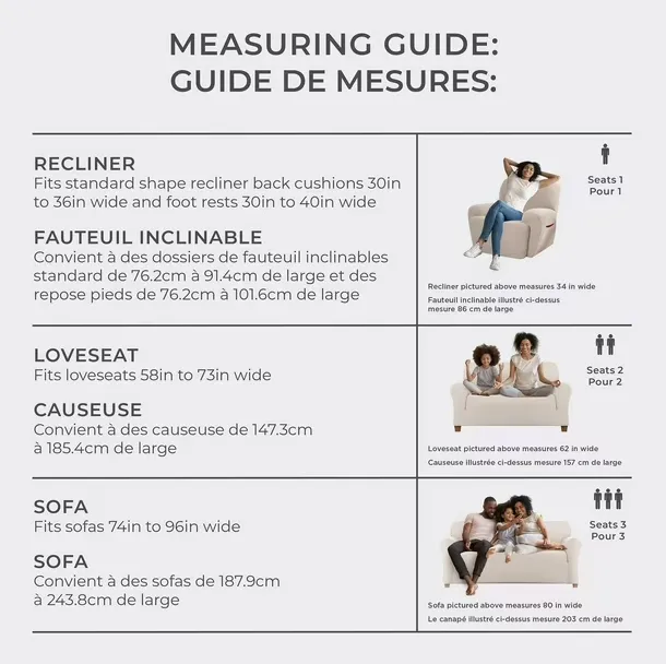 NEW Retails $55 SmartFit Waterproof Stretch Loveseat Slipcover with Textured Performance Fabric, 1-Piece Furniture Cover, Ivory Linen, Fabric slipcover
