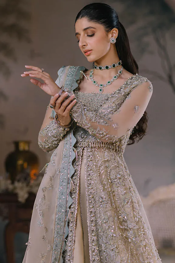Open Gown and Lehenga Style Pakistani Wedding Dress