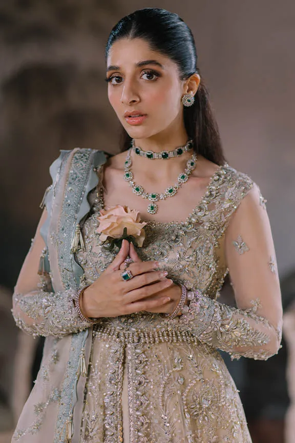 Open Gown and Lehenga Style Pakistani Wedding Dress