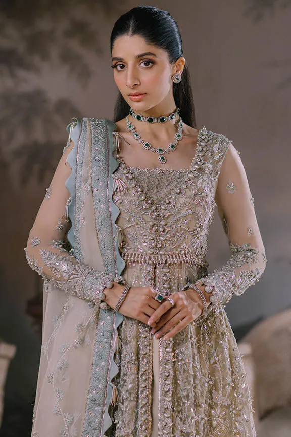 Open Gown and Lehenga Style Pakistani Wedding Dress