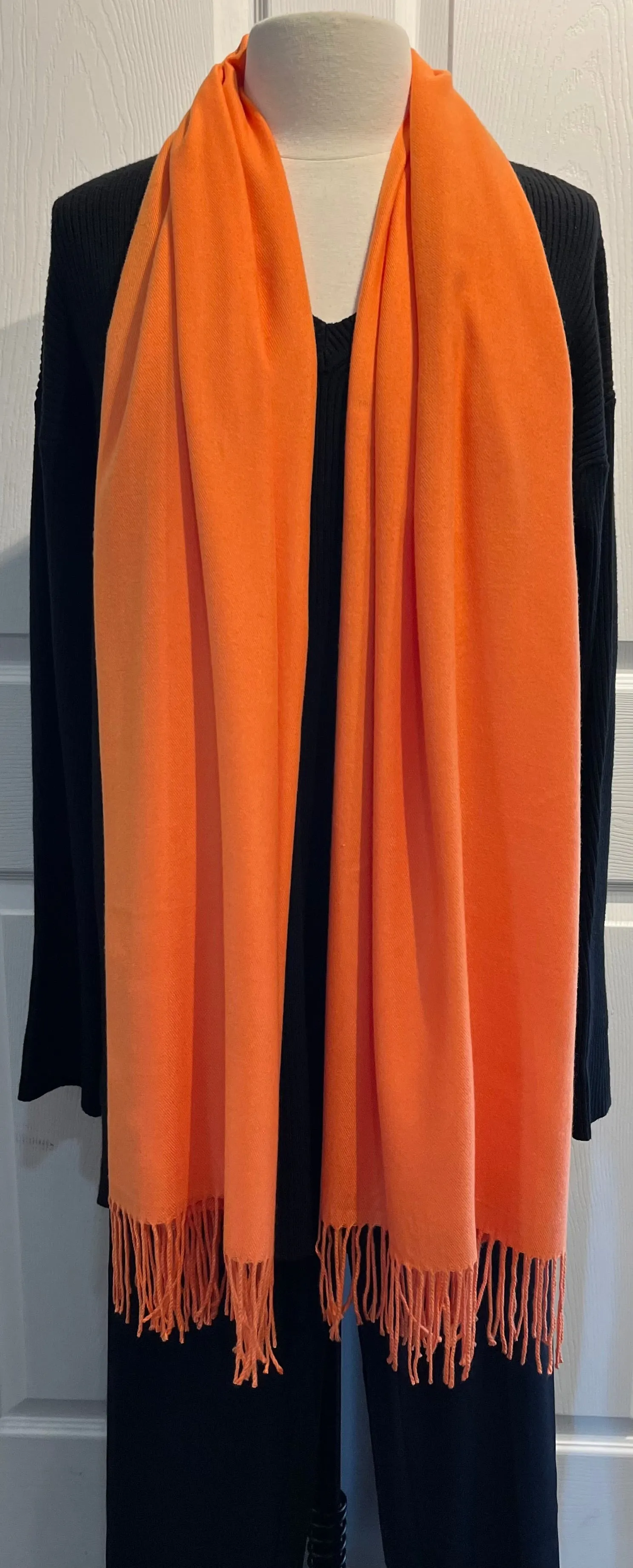 Orange 100% Cashmere Restaurant Wrap/Scarf