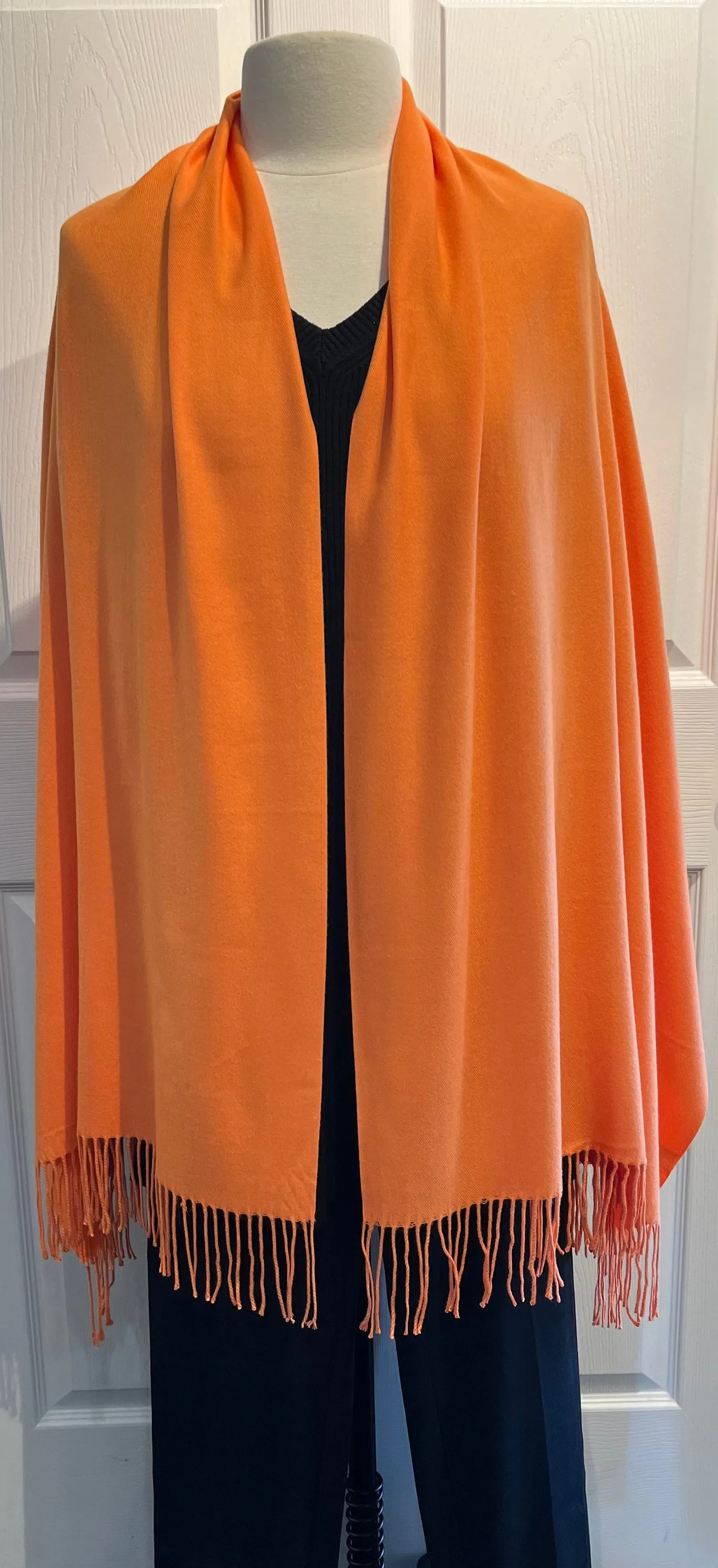 Orange 100% Cashmere Restaurant Wrap/Scarf