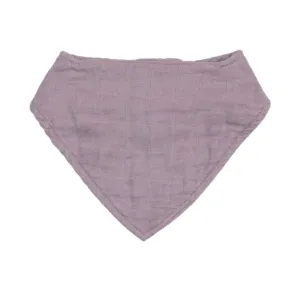 Organic Muslin Bandana Bib, Lavender