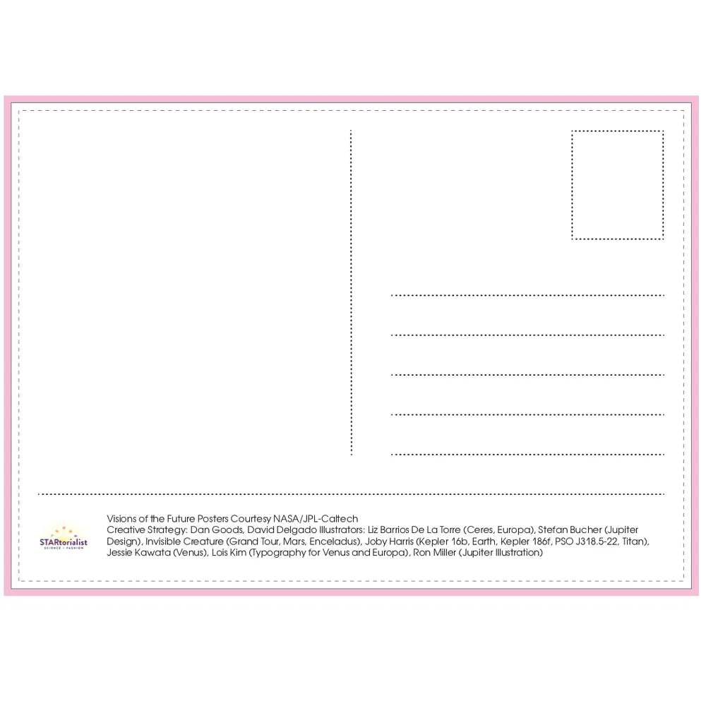 Out Of This World JPL Travel Postcard Set