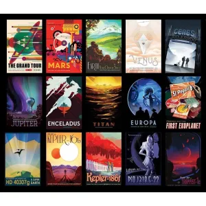 Out Of This World JPL Travel Postcard Set