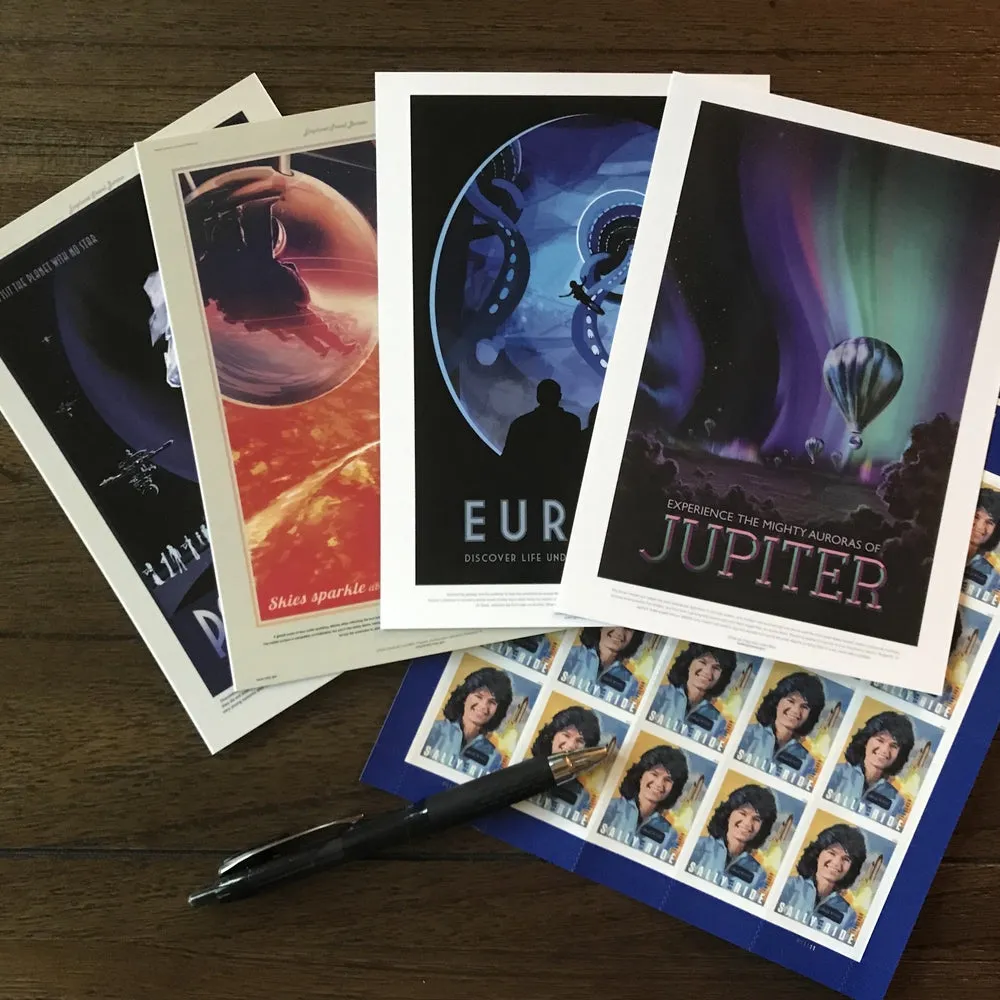 Out Of This World JPL Travel Postcard Set