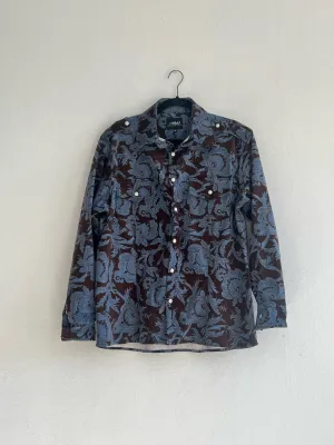 Paisley Corduroy Button Up