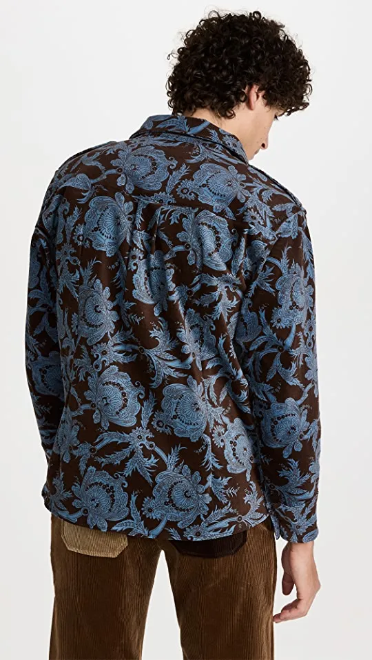 Paisley Corduroy Button Up