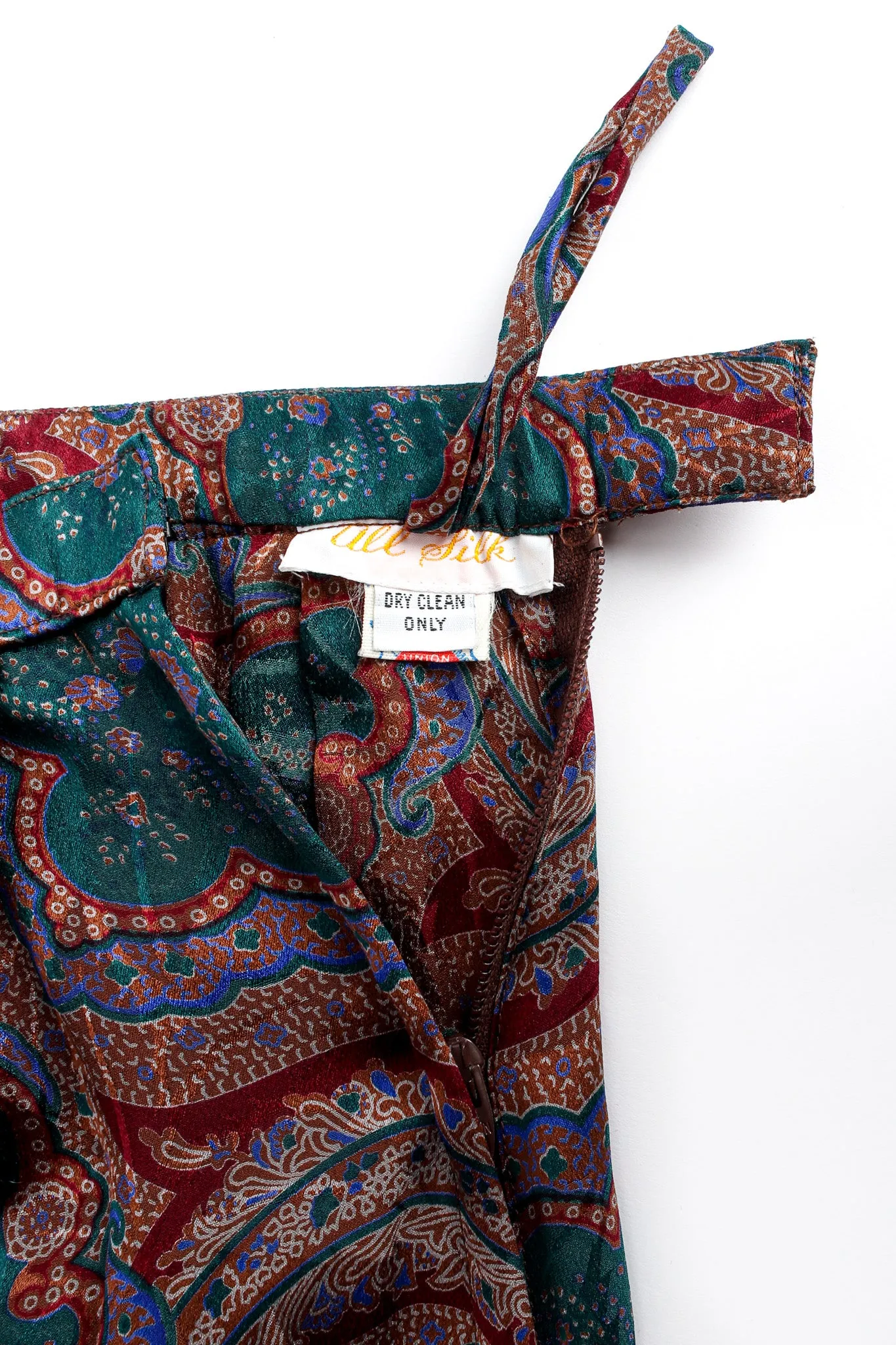 Paisley Floral Silk Top & Skirt Set