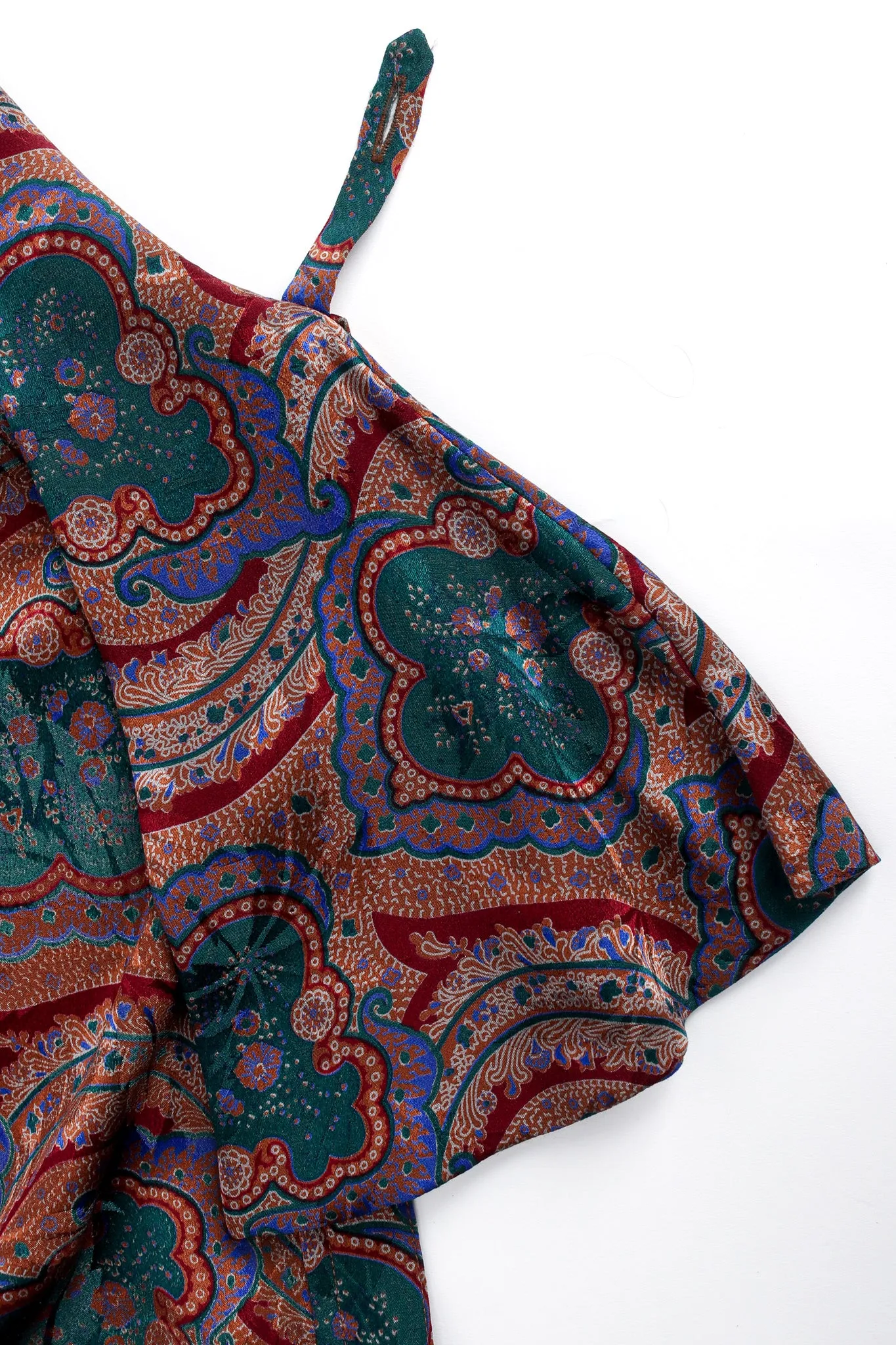 Paisley Floral Silk Top & Skirt Set
