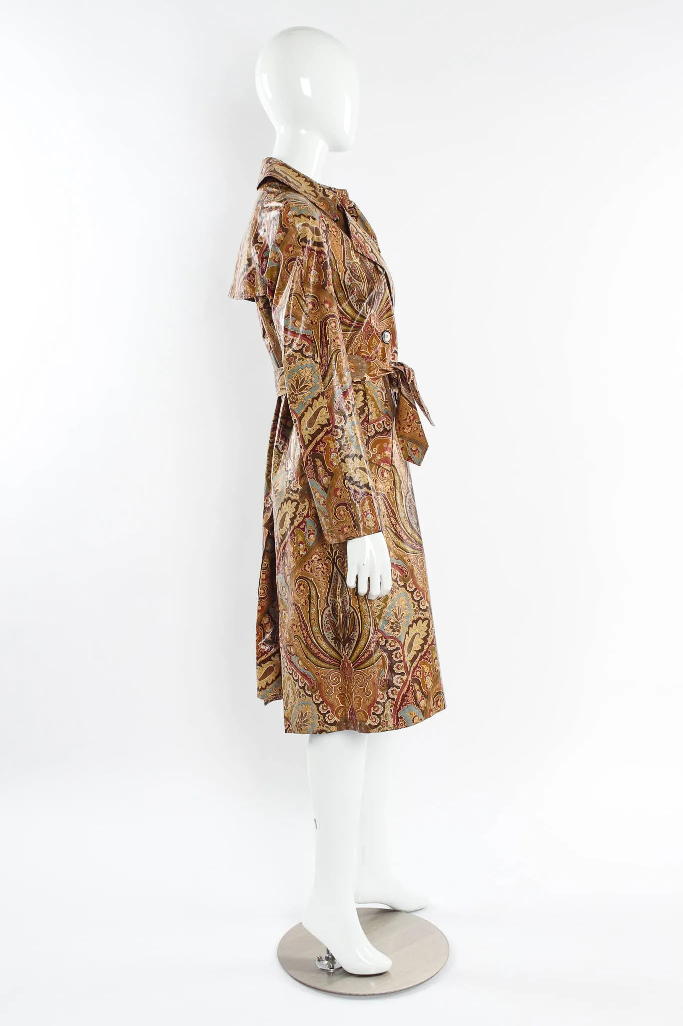 Paisley Floral Trench Coat