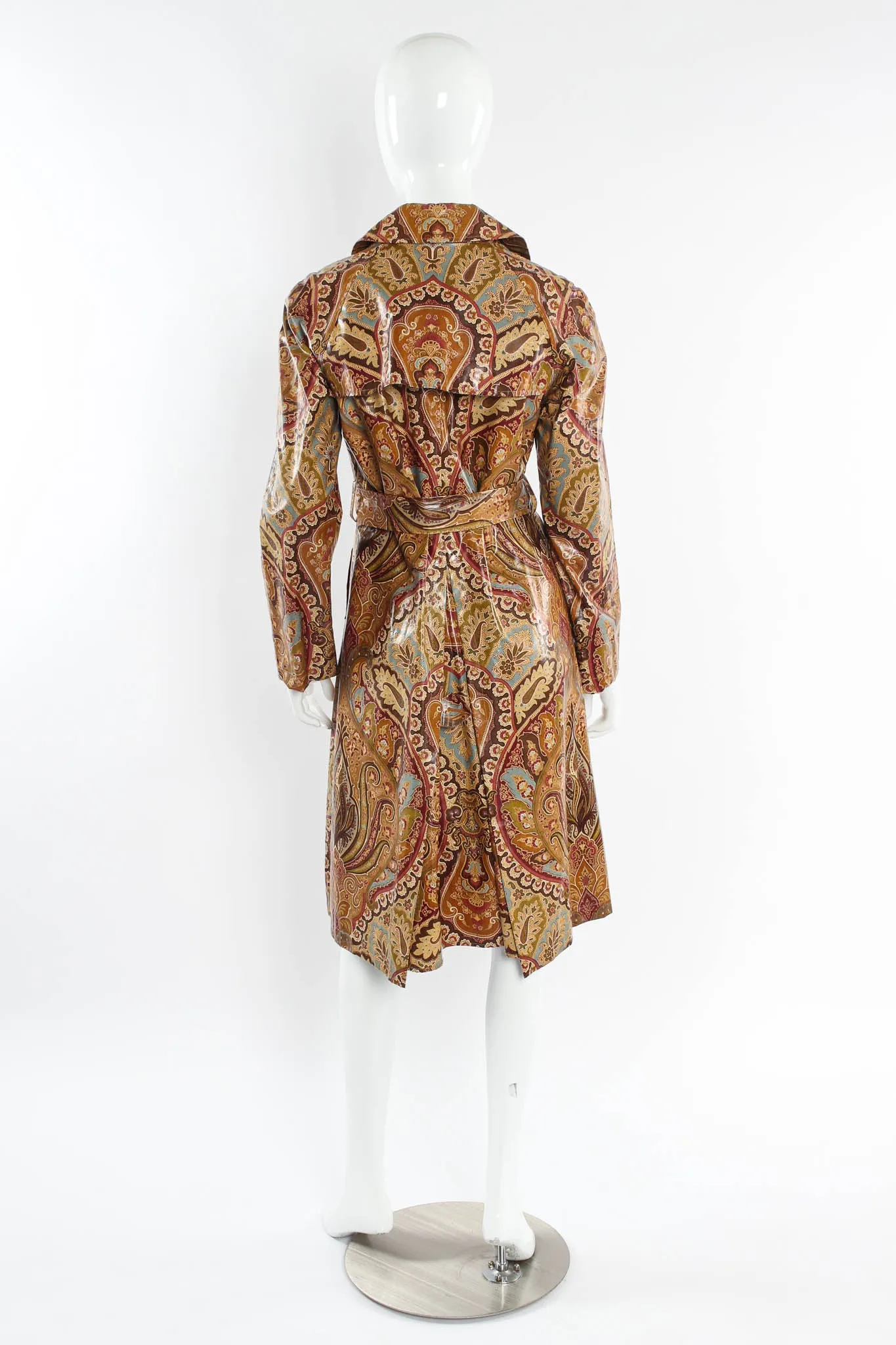 Paisley Floral Trench Coat