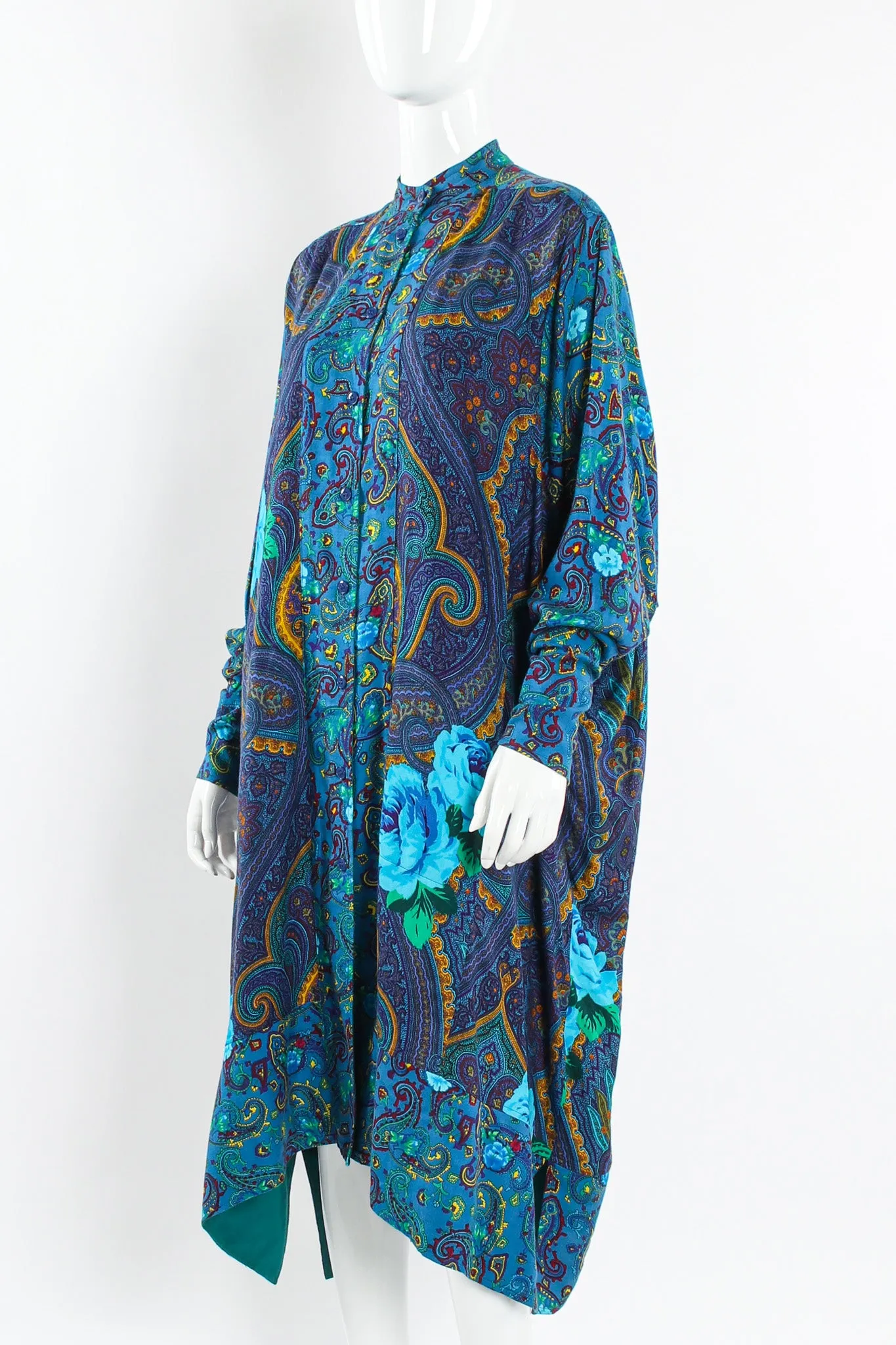 Paisley Floral Tunic Shirt Dress
