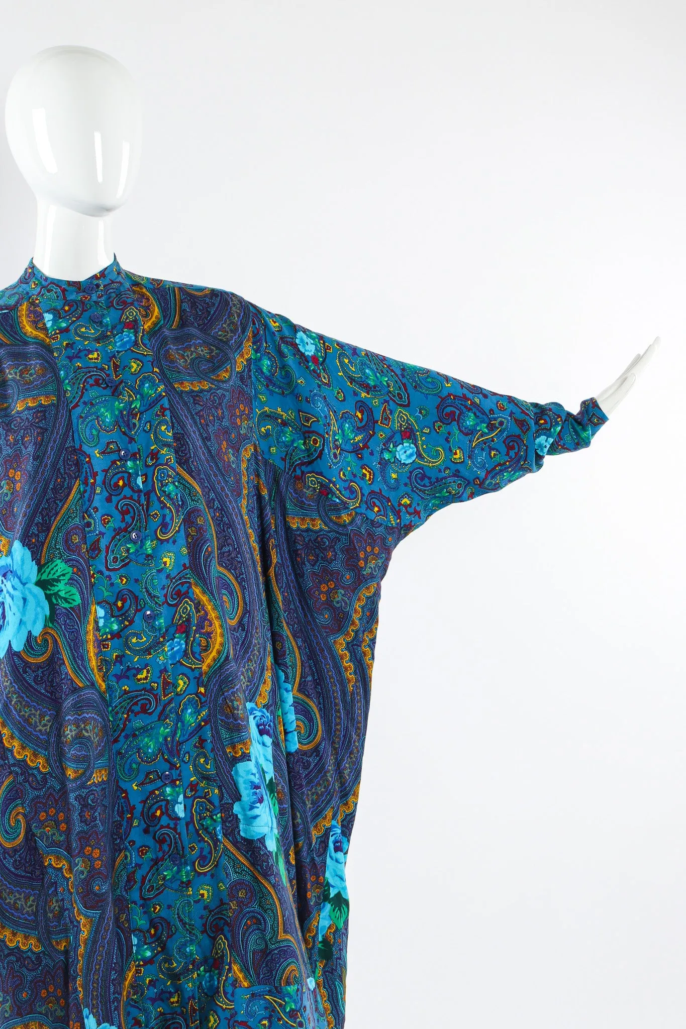 Paisley Floral Tunic Shirt Dress