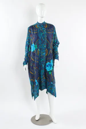 Paisley Floral Tunic Shirt Dress
