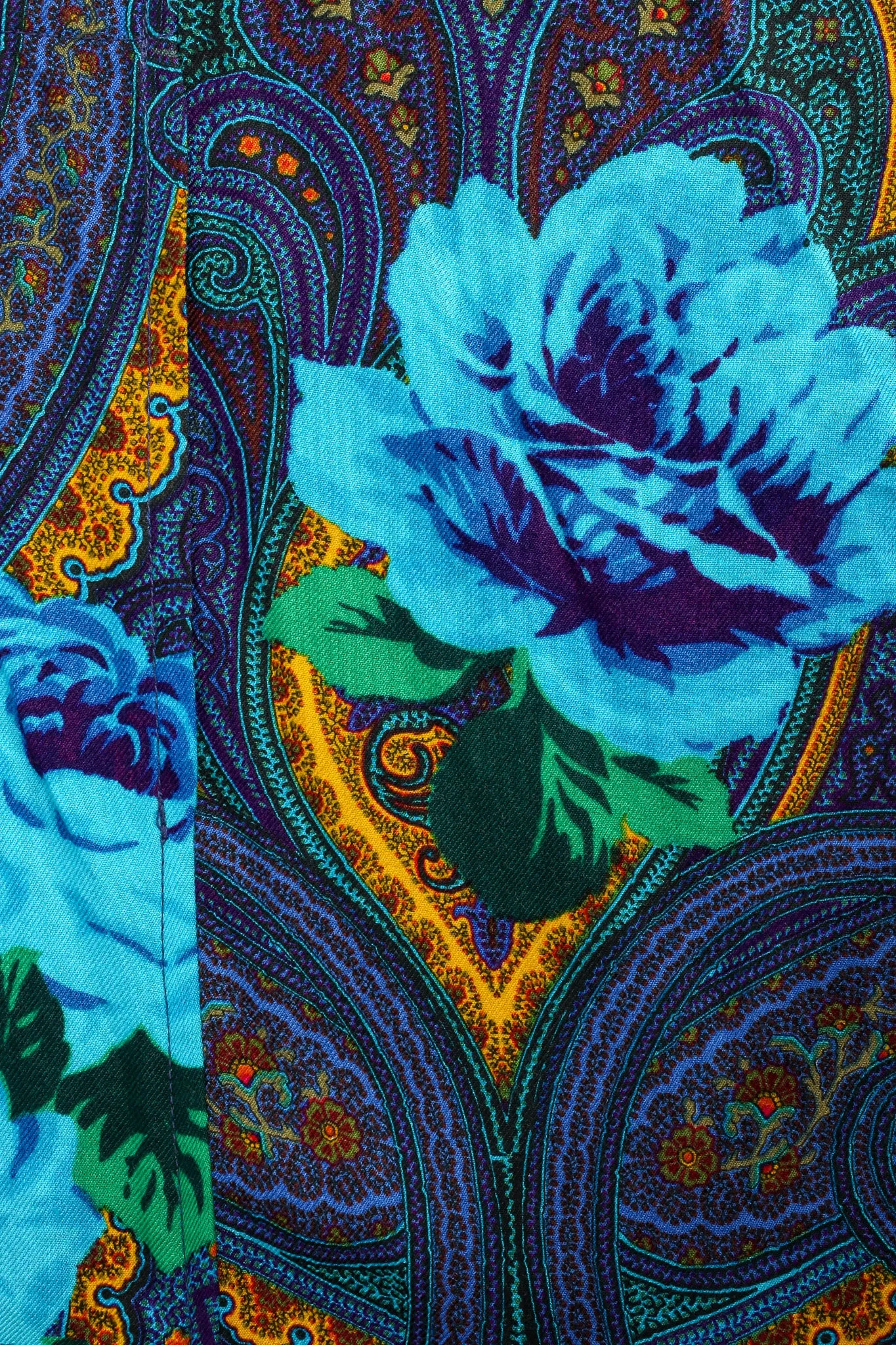 Paisley Floral Tunic Shirt Dress