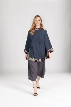 Paisley  poncho Sweater