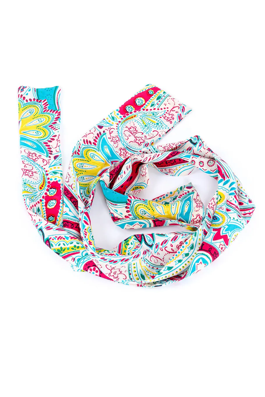Paisley Silk Blouson Dress