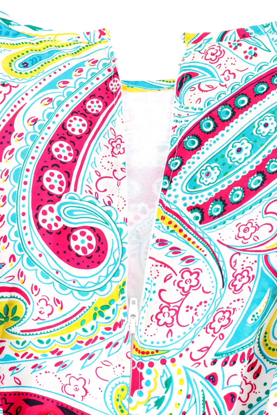 Paisley Silk Blouson Dress