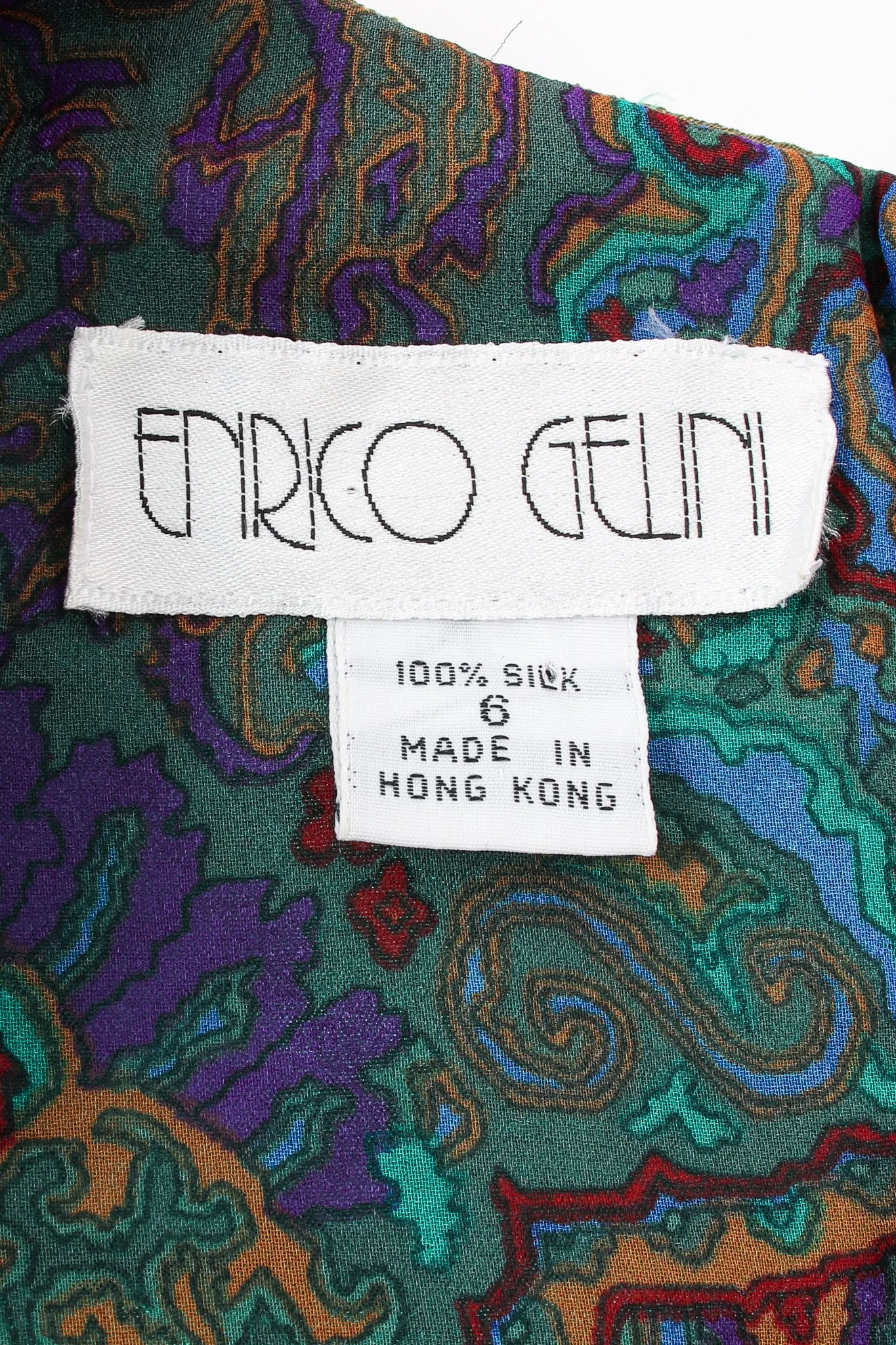Paisley Silk Chiffon Dress