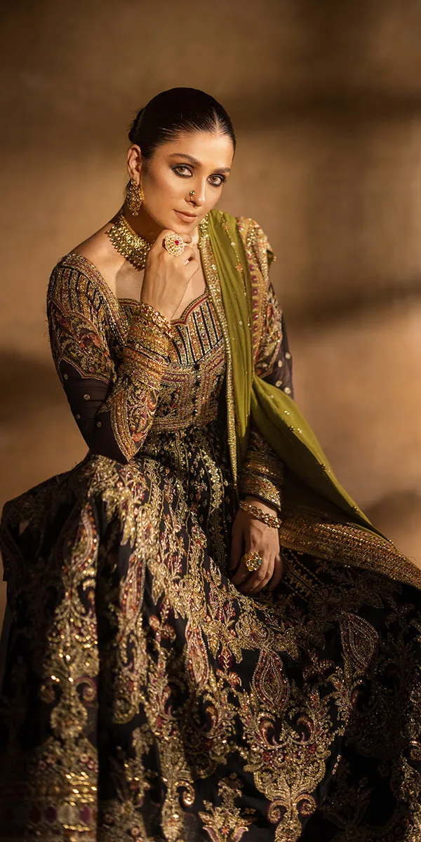 Pakistani Wedding Dress in Pishwas and Trousers Style