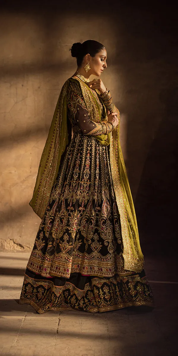 Pakistani Wedding Dress in Pishwas and Trousers Style