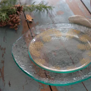 Pine Satin Silver 12" Plate