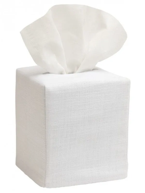 Pink Cache Pot Linen Tissue Cover