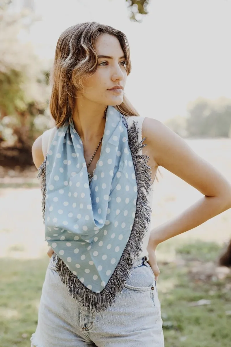 Polka Dot Triangle Scarf