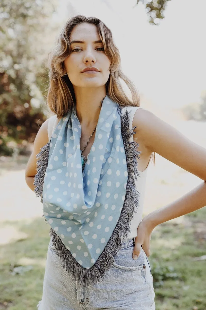 Polka Dot Triangle Scarf