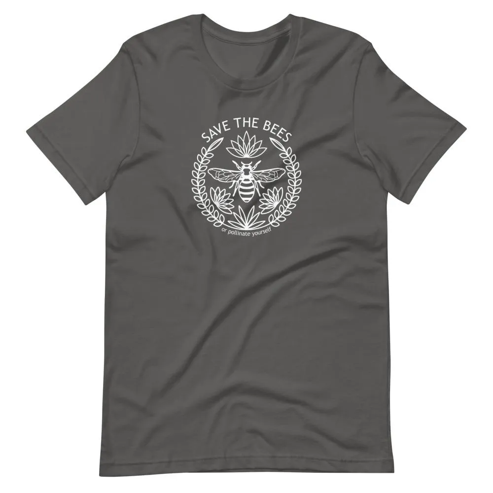 Pollinate Yourself | Unisex Cotton Crew | Shades of Gray