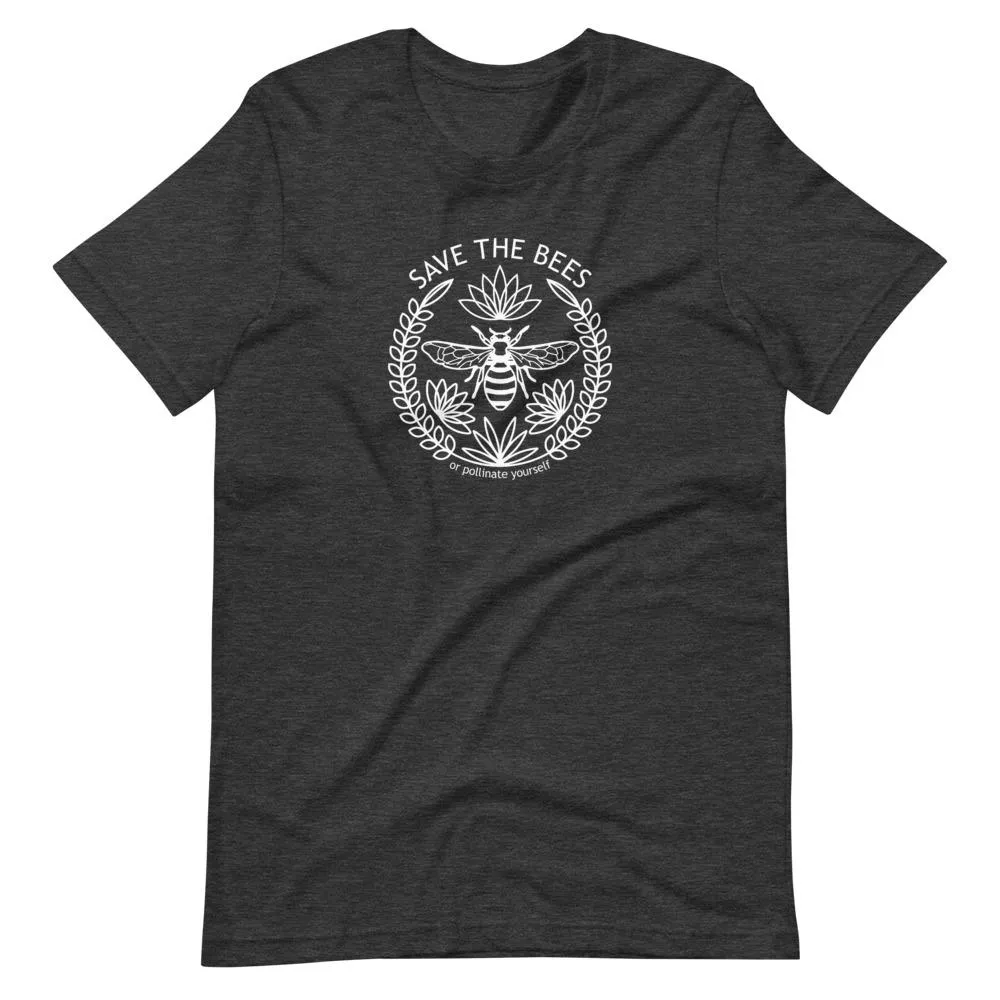 Pollinate Yourself | Unisex Cotton Crew | Shades of Gray
