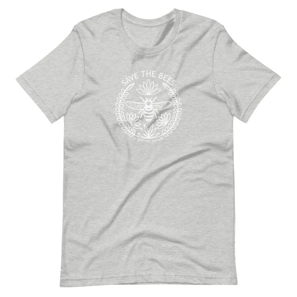 Pollinate Yourself | Unisex Cotton Crew | Shades of Gray