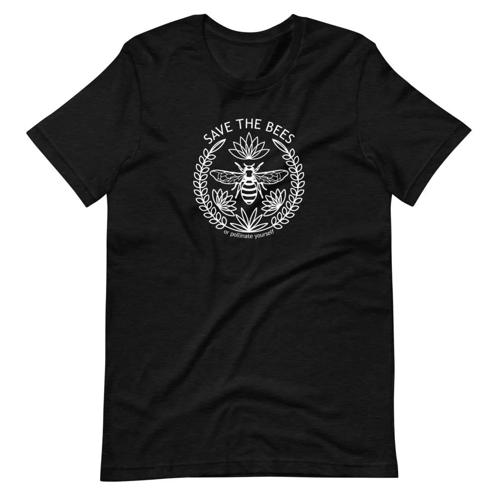 Pollinate Yourself | Unisex Cotton Crew | Shades of Gray