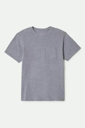 Premium Cotton S/S Pocket T-Shirt - Heather Grey