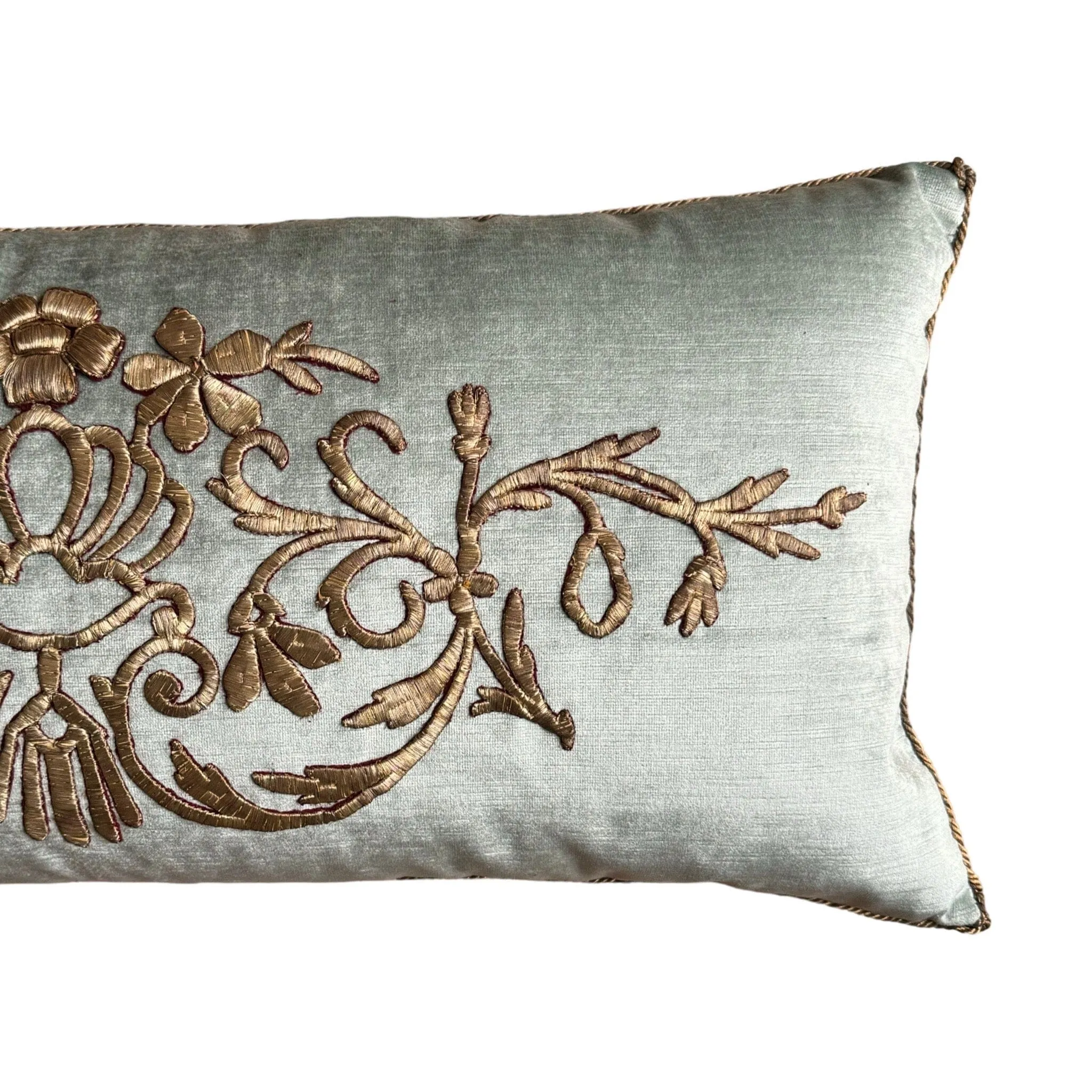 RESERVED: Antique Ottoman Empire Gold Metallic Embroidery (#E052024 | 15 x 32")