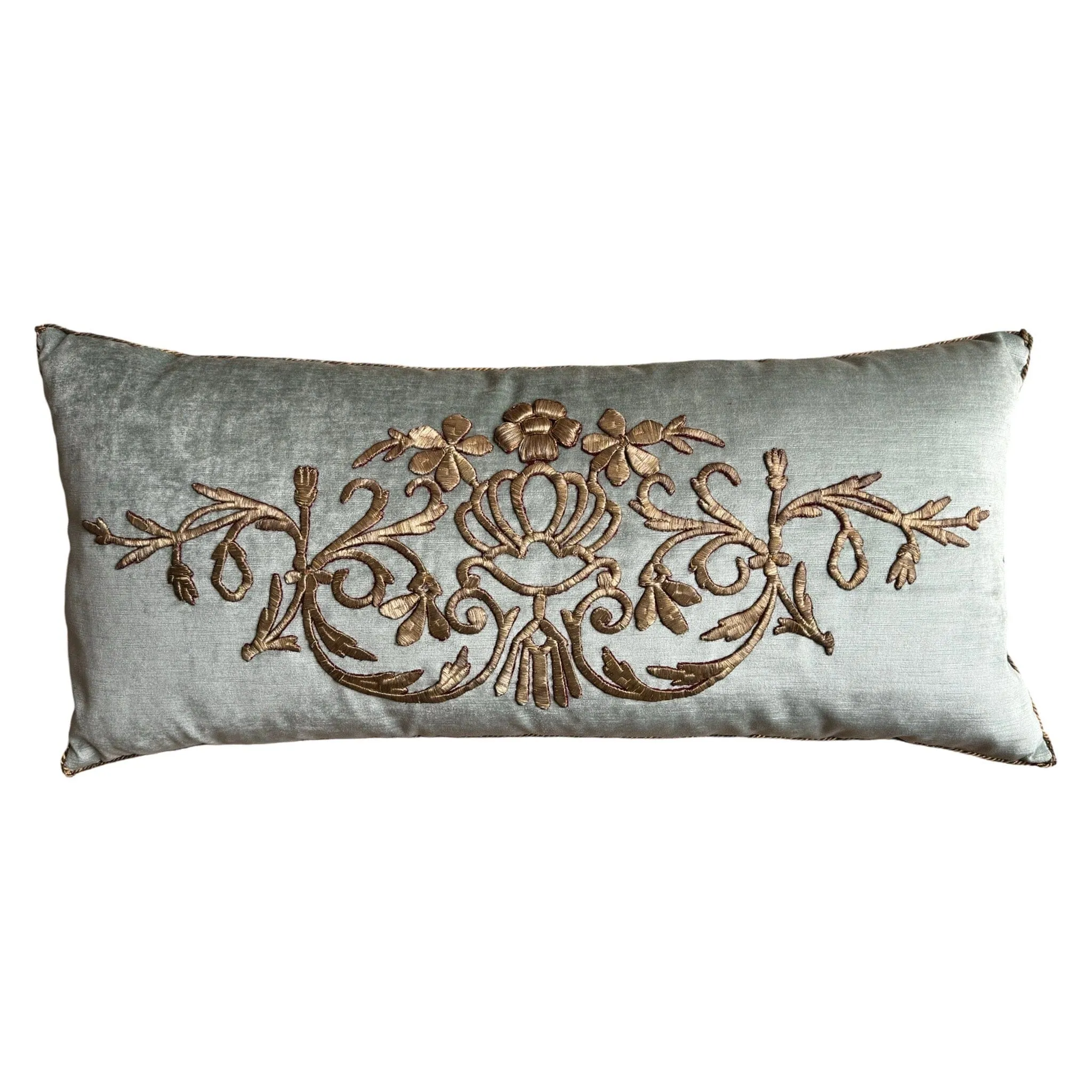 RESERVED: Antique Ottoman Empire Gold Metallic Embroidery (#E052024 | 15 x 32")