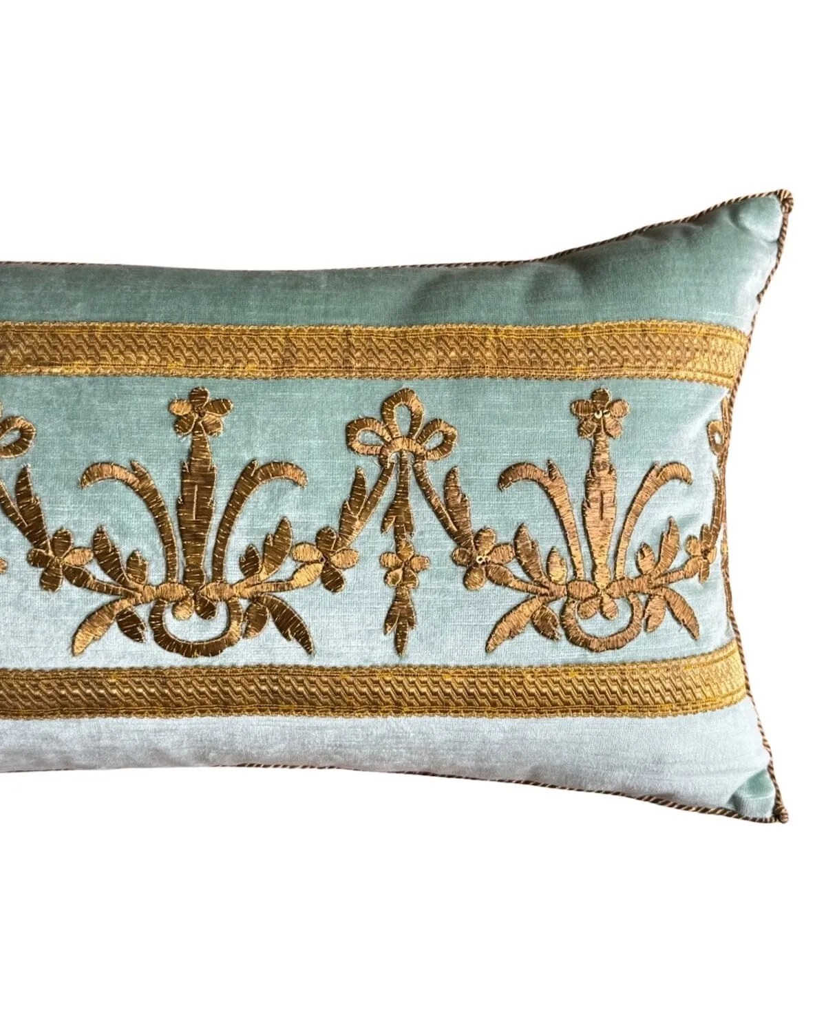RESERVED: Antique Ottoman Empire Raised Gold Embroidery (#E130523 | 13 1/4 x 29 1/2")