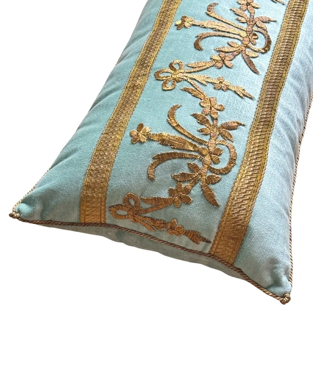 RESERVED: Antique Ottoman Empire Raised Gold Embroidery (#E130523 | 13 1/4 x 29 1/2")