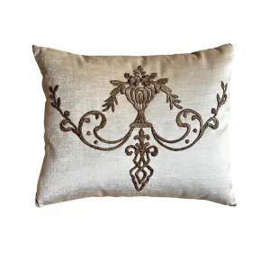 RESERVED: Antique Ottoman Empire Raised Gold Metallic Embroidery (#E111023A&B | 16 1/2 x 20 1/2")
